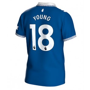 Everton Ashley Young #18 Domaci Dres 2023-24 Kratak Rukavima